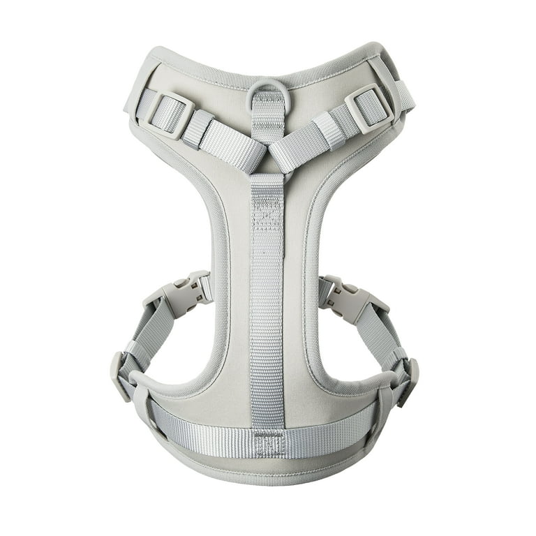 Vibrant Life Neoprene Dog Harness Gray Medium Comfort Control