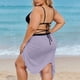thumbnail image 4 of Playa de las Mujeres Cubre-Ups Sarong con Cintura Ajustable Y Diseño Drapeado Transparente, Gasa Ligera para Vacaciones en el Resort, 4 of 9