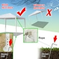 thumbnail image 5 of 10' x 10' Gazebo Canopy Tent for Party Wedding, Heavy Duty Outdoor Waterproof Party Gazebo BBQ Pavilion Canopy Tent, Sun Shelter Canopy for Gazebo Catering Event Patio Garden Beach Pool, White, S676, 5 of 9