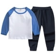 thumbnail image 2 of Toddler & Kids Pajamas Set Cotton Seamless Snug fit Long Sleeve Loungewear Sleepwear Set 6-12 Months 12-24 Months 2t 3t 4t 5t 6t 7t 8t 9t Children(Q,12-18 Months), 2 of 4