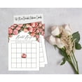 thumbnail image 4 of Inkdotpot 50FloralBingoGameCardsFor Bridal Wedding Shower Bachelorette Party Bulk Blank Square Fill In Gift Ideas, 4 of 7