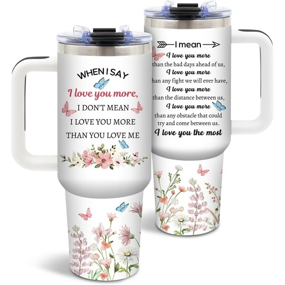 Niece Gifts from Auntie, Birthday Tumbler for Women, Christmas Graduation Gift for Nieces Adult, To My Niece, 40 Oz Tumbler with Handle Lids and Straw Christmas Gifts, 1PCS