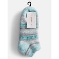 thumbnail image 2 of Joyspun Women's Double Layer Low Cut Lounge Socks, 3 Pack, Shoe Sizes 4-10, 2 of 4