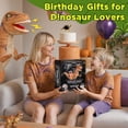 thumbnail image 6 of Xmhook 4ft Inflatable Dinosaur Remote Control Car with LED Sound & 360 °Rotation, Large Walking Dinosaur Blow up Toy for Kids Ages 3+ Gift, Brown, 6 of 9