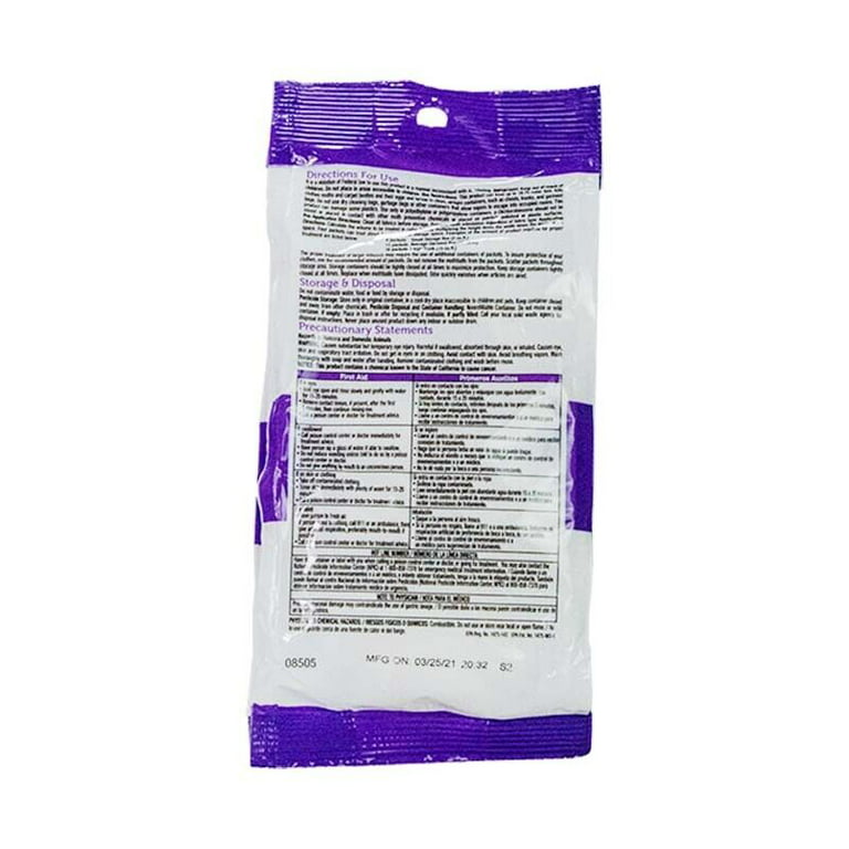 Enoz Moth-Tek Packets, Kills Clothes Moths and Carpet Beetles, Resealable  Bag, Single Use Packets, Lavender Scent, 6 oz, Pack of 3