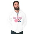 thumbnail image 5 of Dubble Bubble Size Matters Joke Zip Up Hoodie Men's Women's Brisco Brands M, 5 of 6