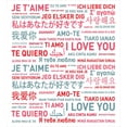 thumbnail image 3 of Love Duvet Cover Set, Emotional Messages in Various World Languages Love Has No Walls Culture Art Theme, Decorative 2 Piece Bedding Set with 1 Pillow Shams, Twin Size, White Grey Red, by Ambesonne, 3 of 3