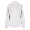 thumbnail image 4 of HAiming Womens Sweaters Trendy Turtleneck Long Sleeve Pullover Knitted Shirts 2025 Plus Size Casual Comfy Jumper Tops, 4 of 4