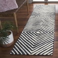 thumbnail image 2 of SAFAVIEH Ebony Driskoll Abstract Runner Rug, Navy/Ivory, 2'3" x 9', 2 of 7