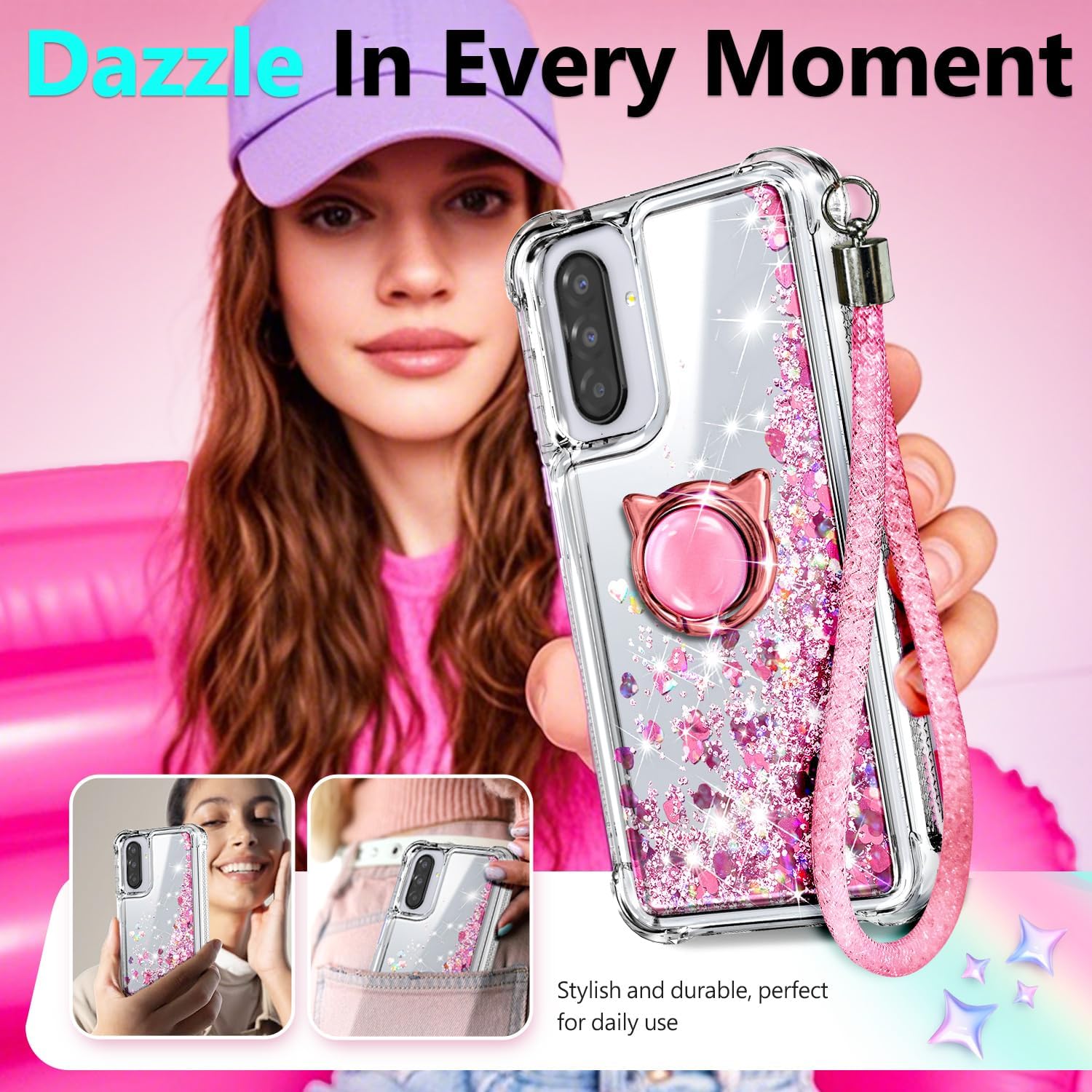 NGB Supremacy Galaxy A17/A26 5G Glitter Case with Accessories photo 7
