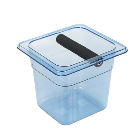 

Large Capacity Coffee Ground Knock Container Bin Non Slip Base Espresso Dump Bin Accessories Acrylic For Western Restaurants Hotel Cafe