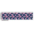 thumbnail image 3 of Ambesonne Floral Fabric by the Yard Upholstery, Feminine Garden Tones Roses, 2 Yards, Night Blue and Pink, 3 of 5