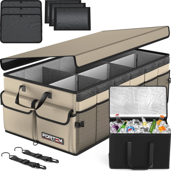 Organizador de maletero FORTEM con enfriador capacidad 105L Oxford 600D