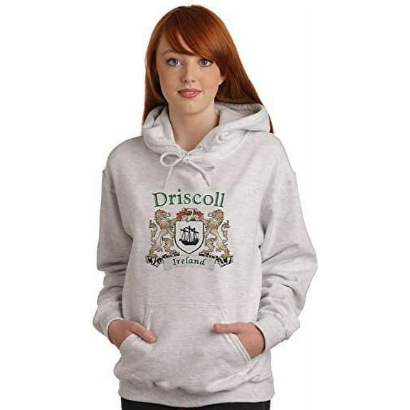 Driscoll Irish Coat of Arms Ash Hooded Sweatshirt