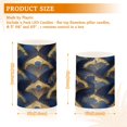 thumbnail image 6 of Yayeee Flameless Candles with Remote Flickering Battery Operated Multi Color Changing, Blue Peacock Feathers Pattern, 6 of 7