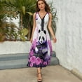 thumbnail image 5 of Funny Cute Panda Sleeveless Dress Woman Fashion Long Dresses Women's Summer Suit Dress 2025, 5 of 7
