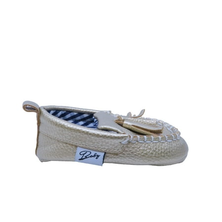 

Pre-owned Baby Girls Gold Shoes size: 3-4 Infant