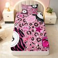 thumbnail image 4 of Erosebridal 8 Ball Twin Sheets Girly Bedding, Hot Pink 3-Piece (1 Flat Sheet, 1 Fitted Sheet and 1 Pillowcase), 4 of 6