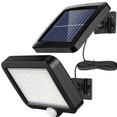 thumbnail image 1 of Lámparas solares para exterior, lámpara solar de 56 LED para exterior con detector de movimiento, resistente al agua IP65, ángulo de iluminación de 120°, lámpara solar de pared para jardín con cable Zhivalor OTTO-HR-0442, 1 of 8