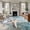 Blue, variant on 5'x8' Area Rugs, Coastal Starfish Indoor Outdoor Area Rug for Living Room Bedroom, Beach Summer Starfish Nautical Shell Blue Washable Bathroom Rugs Kitchen Floor Carpet Mats Home Decor Aesthetic
