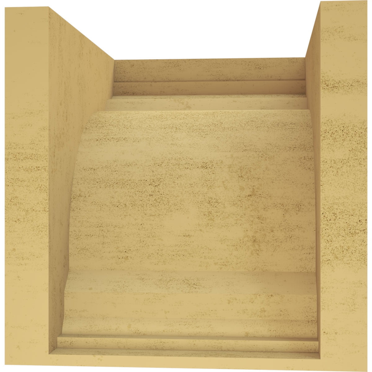 12"W x 12"D x 12"H Wide Warren Rough Cedar Woodgrain TimberThane Corbel, Primed Tan