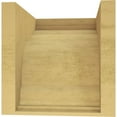 thumbnail image 4 of 12"W x 12"D x 12"H Wide Warren Rough Cedar Woodgrain TimberThane Corbel, Primed Tan, 4 of 6