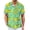 Light Green, variant on Men's Hawaiian Aloha Shirt, Cuban Collar Short Sleeve Button Down Tropical Banana Leaf Print Summer Beach Shirt Tropical Holiday Shirts