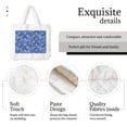 thumbnail image 4 of Cauagu Blue Mandala Harmony Pattern Women's Plush Tote Bag,Soft Underarm Bag Ladies Fluffy Shoulder Bag Plush Handbag Women Furry Tote Bag for Autumn and Winter, 4 of 7