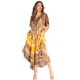 thumbnail image 5 of Sakkas Viveka Embroidered Caftan Dress - 18-Russetbrown - One Size, 5 of 5