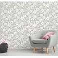 thumbnail image 4 of Brewster Bergman Pink Scandi Flower Paste The Wall Non Woven Wallpaper, 20.5-in by 33-ft, 56.4 sq. ft., 4 of 7