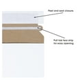 thumbnail image 3 of 11 x 13 1/2" Stayflats Brand Rigid Flat Mailers, White (Pack of 100) Photo Document Mailers, Peel & Seal Closure, Tear Strip Easy Opening, 3 of 7