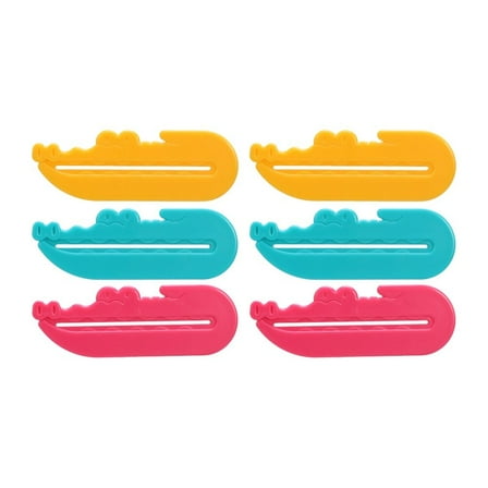 Hemoton  6 Pcs Squeezing Clamps Tooth Paste Extruder Toothpaste for Gum Rolling Tube Squeezer High