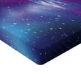 thumbnail image 2 of Ambesonne Nature Fitted Sheet 2 Pcs Set, Northern Aurora Borealis, Twin, Blue Purple, 2 of 3