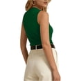 thumbnail image 5 of Womens Tank Tops Sleeveless Mock Neck Tops Summer 2026 Ribbed Business Layer Tees Knit Lightweight Slim Fit Turtleneck Basic Tanks, 5 of 5