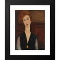 thumbnail image 2 of Amedeo Modigliani 19x24 Black Modern Framed Museum Art Print Titled - Portrait of a Woman (C. 1917-1918), 2 of 5