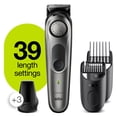 thumbnail image 5 of Braun Beard Trimmer BT7220, Hair Clipper for Men, 39 Length Settings, Black/Grey Metal, 5 of 14