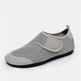 thumbnail image 6 of XUNKUSGA Women's Water Shoes Quick-Drying Breathable Mesh Hike Footwear Womens Casual Closed Toe Hook Loop Strap Barefoot Aqua Socks for Beach Swim Yoga,Gray,9-9.5, 6 of 8