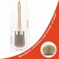 thumbnail image 3 of 2 Pcs Chalk Paint Brush,Oval Paint Brush with Wooden Handle,1.97 Inch Width Furniture Painting Brush,Industrial Beech Cleaning Brush,Wall Trim Painting Tools for DIY Crafts Waxing Painting, 3 of 7