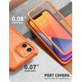 thumbnail image 5 of i-Blason Ares Series Designed iPhone 12 Mini Case 5.4 inch (2020 Release), Dual Layer Rugged Clear Bumper Case for iPhone 12 Mini with Built-in Screen Protector (Orange), 5 of 7