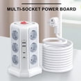 thumbnail image 2 of Toma Interruptor Cable Extensión Protección Contra Sobretensiones () Blanco, 2 of 9