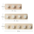 thumbnail image 7 of SPRING PARK 3/4/5 Hooks Wooden Coat Hooks Wall Mounted Wall Hooks Wood Hat Rack Hanger Vintage Organizer Wall Rack, 7 of 7