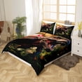 thumbnail image 3 of Erosebridal Bedding Set Full Dinosaur Comforter Cover for Teenage Youth, 3D Tyrannosaurus Rex Bed Set Jungle Animal Duvet Cover, Quilt Cover Room Decor 3pcs (Zipper Closure), 3 of 5
