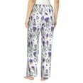 thumbnail image 3 of Balery Lavender Bicycle print Women's Pajama Pants,Ultra Lightweight Pjs,Lounge Pant-Medium, 3 of 9