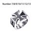 thumbnail image 5 of Sonducket Anillo de moda para hombre, acero Vintage, estilo Punk único, bandas de boda de varios tamaños, patrón eléctrico, accesorios de Ropa, zapatos y accesorios Miscelánea Tamaño8, 5 of 6