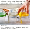 thumbnail image 2 of CRYSTALIA Yogurt Parfait Cups with Lids, Mini Breakfast On the Go Plastic Bowls with Topping Cereal Oatmeal or Fruit Container with Spoon for Lunch Snack Box, Portable & Reusable, Colorful Set of 4, 2 of 7