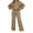 3# Camel, variant on Sweatsuits for Women 2 Piece Outfit Sweat Set Crew Neck Sweatshirt Wide Leg Pant Tracksuit Casual Lounge Travel Outfits Dark Green 3XL