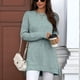 thumbnail image 5 of Camisas de Larga para Mujer, Elegantes, Informales, Holgadas, Básicas, Ropa de Moda para Otoño e Invierno 2025. Verde Oscuro XXL, 5 of 10