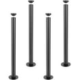 thumbnail image 7 of 28 Inch Adjustable Desk Legs Set of 4, Heavy Duty Reinforced Steel Office Table Legs with 1200 lbs Load Capacity, Quick Installation with Adjustable Rubber Foot Cups, Matte Black Finish, 7 of 7