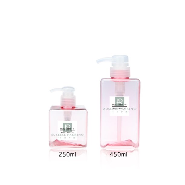 Botella de loción de gel de ducha Botella de champú de 250 ml Botella de desinfectante de manos de 650 ml Botella secundaria de 450 ml