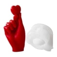 thumbnail image 3 of tegongse Silicone Heart Gifts And Home Decors Mold High Quality Silicone Mold for Valentines Day Heart Finger Candle Decoration, 3 of 12